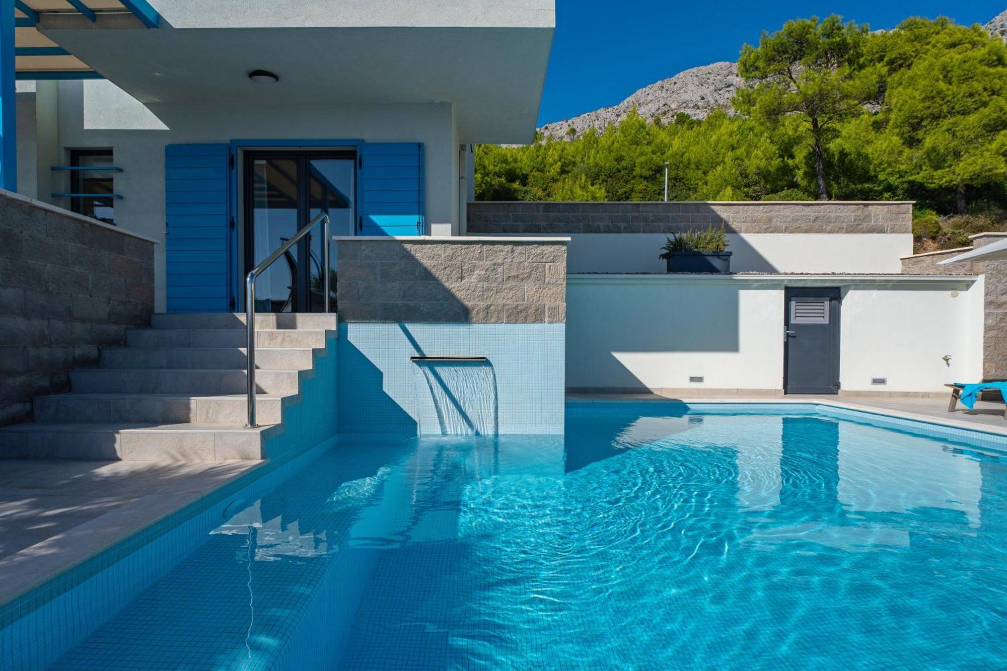 Villa Allegra With 32Msq Heated Pool, 300M Far From Sandy Beaches, Open Sea View Omiš Exterior foto